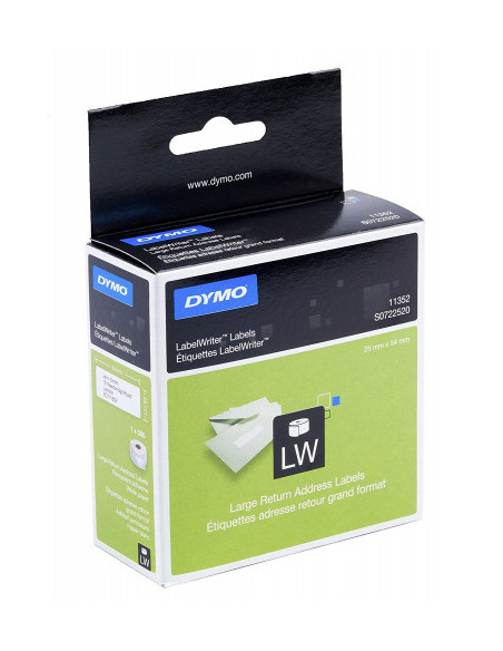 ROLLO ETIQUETAS LABELWRITER 25X54MM BLANCO DYMO S0722520