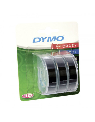PACK 3 CINTAS ETIQUETA NEGRO 9MMX3M. DYMO S0847730