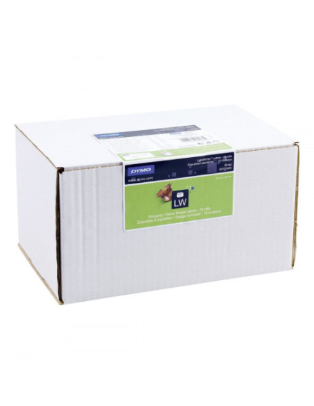 PACK 12 ROLLOS ETIQUETAS IDENTIFICACIÓN 101X54MM. DYMO S0722420