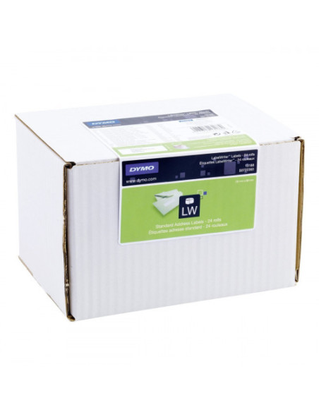 PACK 24 ROLLOS ETIQUETAS DIRECCION ENVÍO 89X28MM. DYMO S0722360