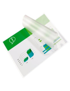 CAJA DE 100 BOLSAS DE PLASTIFICACIÓN 216X303 FORMATO A4 125 MICRAS BRILLO GBC 3200723 2
