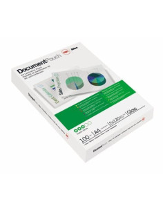 CAJA DE 100 BOLSAS DE PLASTIFICACIÓN 216X303 FORMATO A4 80 MICRAS GBC IB585036 2