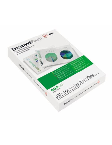 FUNDAS DE PLASTIFICAR 216X303 FORMATO A4 80 MICRAS CAJA DE 100