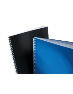 CAJA DE 100 CUBIERTAS POLIPROPILENO FORMATO A4 DE 500 MICRAS COLOR NEGRO GBC ESP425504