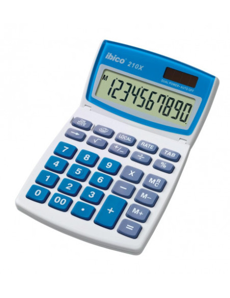 CALCULADORA DE SOBREMESA DE 10 DIGITOS MODELO 210X SOLAR / PILA IBICO IB410079