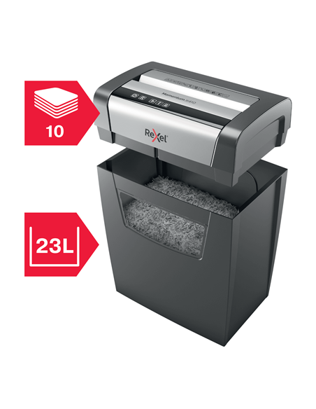 DESTRUCTORA DE PAPEL MOMENTUM X410 USO DOMESTICO NIVEL SEGURIDAD P-4 REXEL 2104571EU
