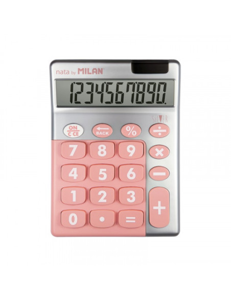 EXPOSITOR 6 CALCULADORAS 10 DÍGITOS SILVER COLORES SURTIDOS MILAN 159906SL