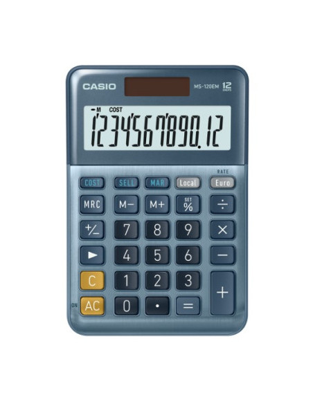 CALCULADORA DE SOBREMESA DE 12 DÍGITOS CASIO MS-120EM