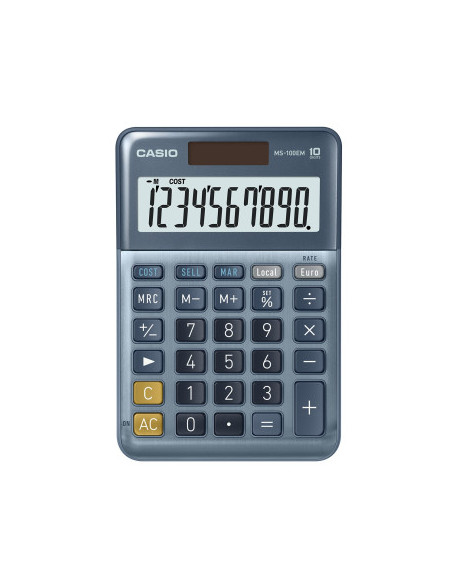 CALCULADORA DE SOBREMESA DE 10 DÍGITOS CASIO MS-100EM