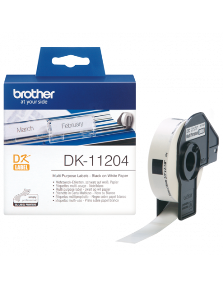 BROTHER ETIQUETAS MÚLTIPLE USO 17MMX54MM BROTHER ETIQUETAS MÚLTIPLE USO 17MMX54MM