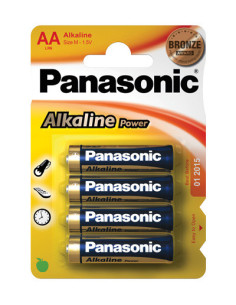 BLÍSTER 4 PILAS ALCALINAS AA/LR6 ALKALINE POWER BRONZE SERIES PANASONIC LR6APB/4BP