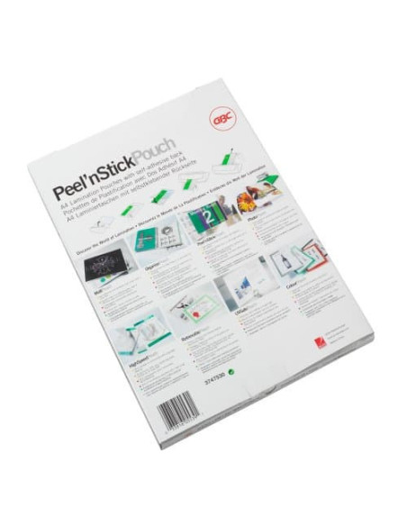 BOLSAS AUTOADHESIVAS  PLASTIFICACION DIN A4 2X125 MIC CAJA DE 100