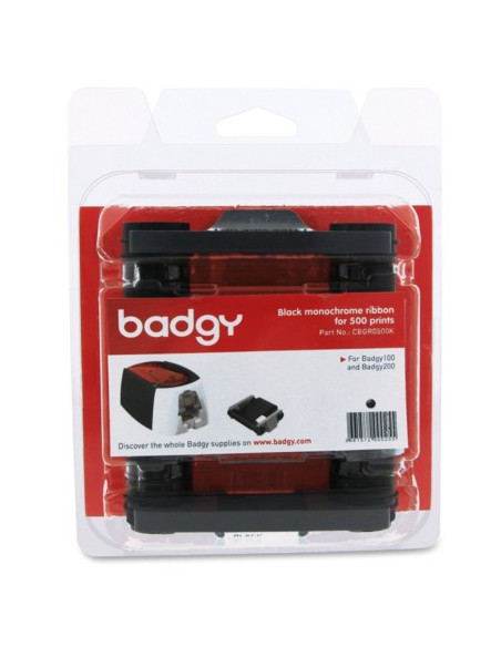 CONSUMIBLE MONOCROMO NEGRO PARA 500 IMPRESIONES BADGY CBGR0500K CONSUMIBLE MONOCROMO NEGRO PARA 500 IMPRESIONES BADGY CBGR0500K
