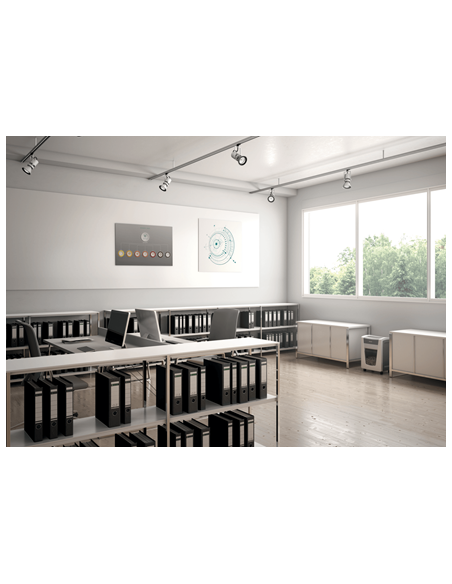 DESTRUCTORA LEITZ IQ OFFICE PRO P4, BLANCO/PLATA LEITZ 80060000