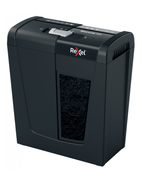 Rexel Secure S5 triturador destructoraa destructora de papel Corte en tiras 70 dB Negro