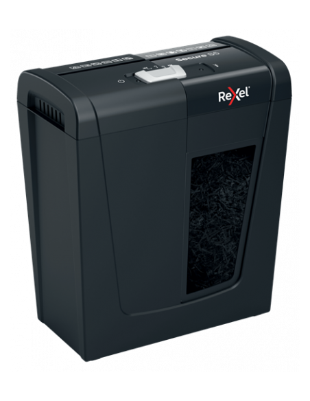 Rexel Secure S5 triturador destructoraa destructora de papel Corte en tiras 70 dB Negro