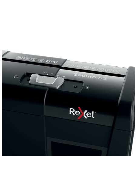 Rexel Secure S5 triturador destructoraa destructora de papel Corte en tiras 70 dB Negro