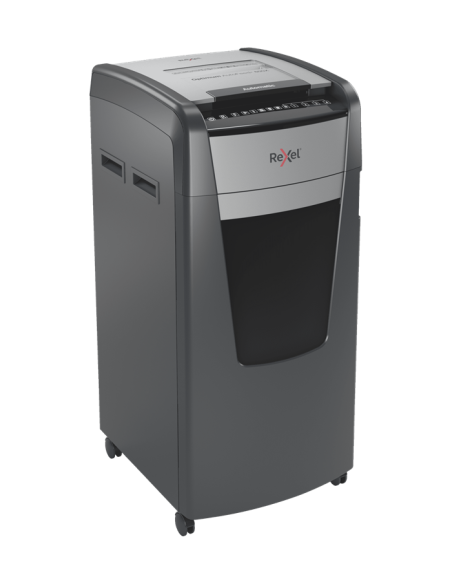 Rexel Optimum AutoFeed+ 600X triturador destructora destructora de papel Corte cruzado 55 dB 23 cm Negro, Plata