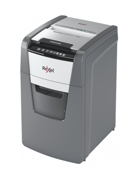 Rexel Optimum AutoFeed+ 150X A triturador destructoraa destructora de papel Corte cruzado 55 dB 22 cm Negro, Gris