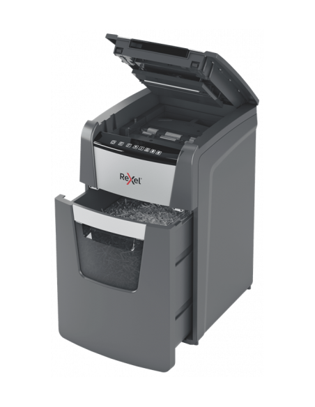 Rexel Optimum AutoFeed+ 150X A triturador destructoraa destructora de papel Corte cruzado 55 dB 22 cm Negro, Gris