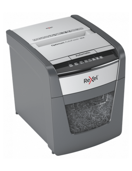 Rexel Optimum AutoFeed+ 50X triturador destructoraa destructora de papel Corte cruzado 55 dB 22 cm Negro, Gris
