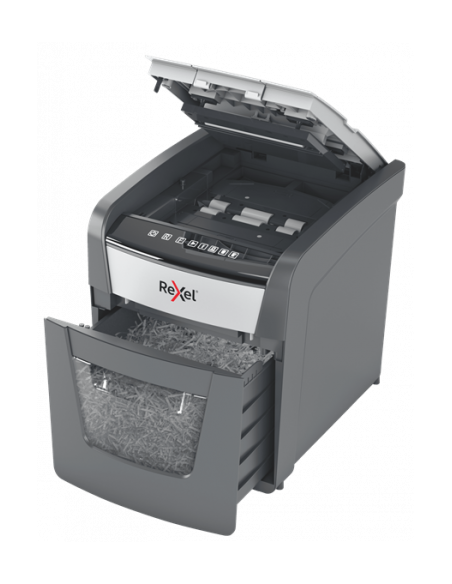 Rexel Optimum AutoFeed+ 50X triturador destructoraa destructora de papel Corte cruzado 55 dB 22 cm Negro, Gris