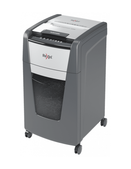 Rexel Optimum AutoFeed+ 225X triturador destructoraa destructora de papel Corte cruzado 55 dB 23 cm Negro, Gris