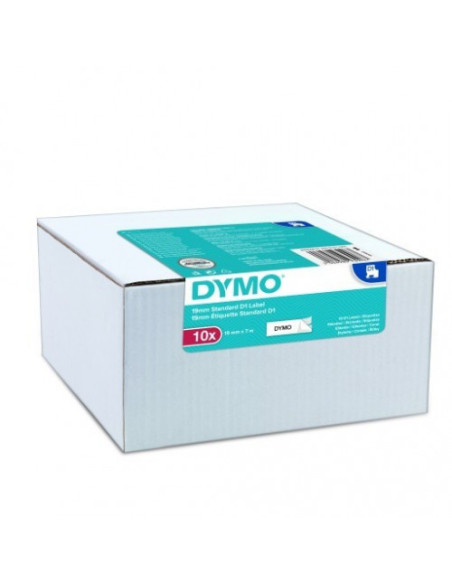 MULTIPACK 10 CINTAS DYMO D1 9MMX7M NEGRO/BLANCO DYMO 2093096