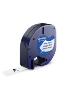 CINTAS LETRATAG PLÁSTICO 12MM X 4 M NEGRO/BLANCOS0721660 2