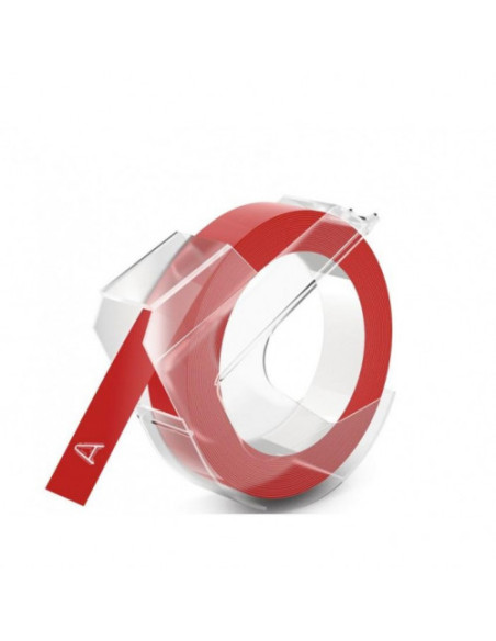 CINTA DYMO EMBOSSER 3M X 9 MM ROJO DYMO 520102