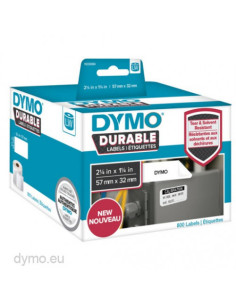 ROLLO 800 ETIQUETAS PLASTICAS LW DURABLE 57MM X 32MM DYMO 2112289