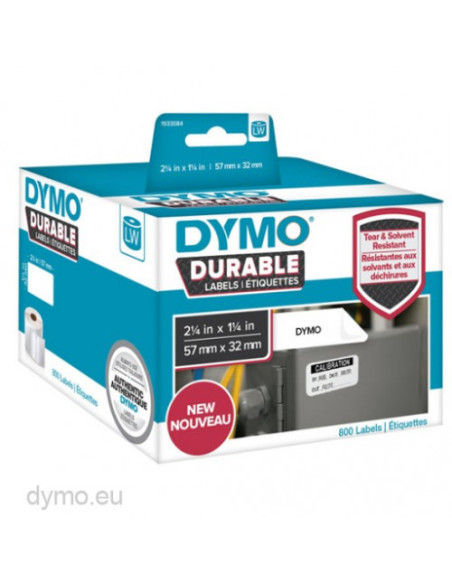 ROLLO 800 ETIQUETAS PLASTICAS LW DURABLE 57MM X 32MM DYMO 2112289