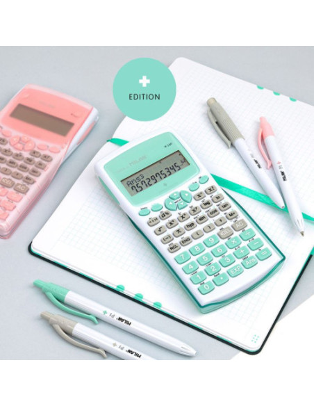 Milan Blíster calculadora científica M240 rosa, Edición +