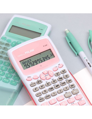 Milan Blíster calculadora científica M240 rosa,...