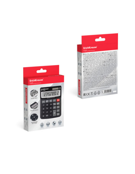 ErichKrause DC-308N calculadora Escritorio Calculadora básica Negro