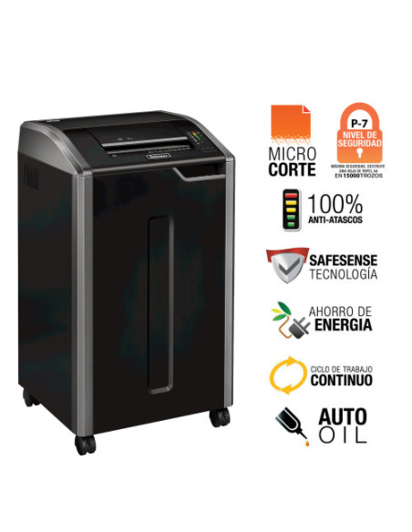 DESTRUCTORA MAXIMA SEGURIDAD P-7 425HS FELLOWES 4250501