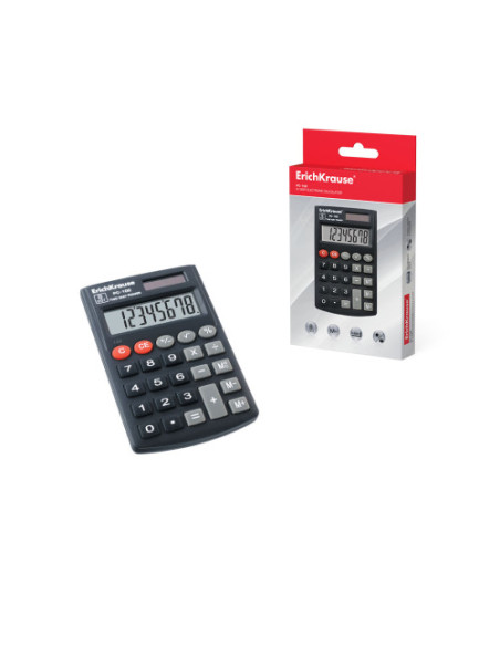 CALCULADORA DE BOLSILLO PC-102 8DIGITOS ERICH KRAUSE 40102