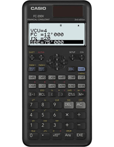 CALCULADORA FINANCIERA CASIO FC-200V-2