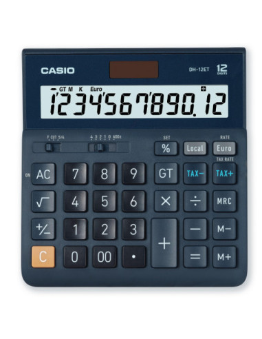 CALCULADORA SOBREMESA 12 DIGITOS CASIO DH-12ET