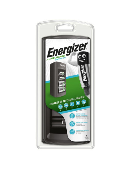CARGADOR UNIVERSAL PILAS RECARGABLES AA/AAA/C/D/9V ENERGIZER E301335801
