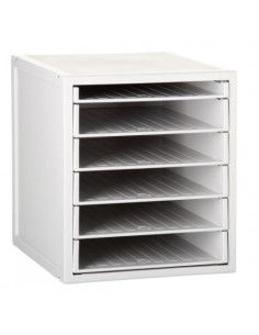 MÓDULO ARCHISYSTEM DE 6 BANDEJAS 356X316X362 MM GRIS ARCHIVO 2000 8206B GS