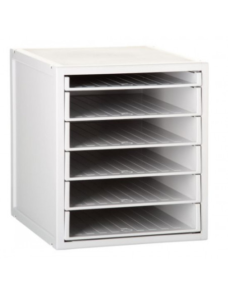 MÓDULO ARCHISYSTEM DE 6 BANDEJAS 356X316X362 MM GRIS ARCHIVO 2000 8206B GS