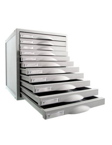 MÓDULO ARCHISYSTEM DE 11 CAJONES 356X316X362 MM GRAFITO ARCHIVO 2000 8211C GF