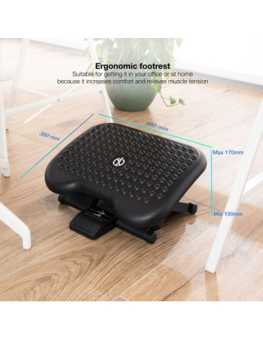 TOOQ REPOSAPIÉS AJUSTABLE CONFORT NEGRO