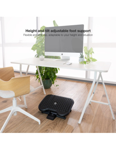 TOOQ REPOSAPIÉS AJUSTABLE CONFORT NEGRO