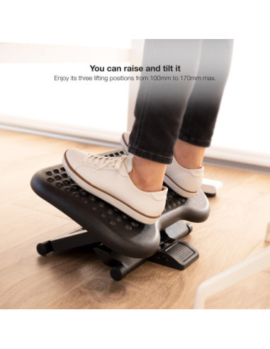 TOOQ REPOSAPIÉS AJUSTABLE CONFORT NEGRO