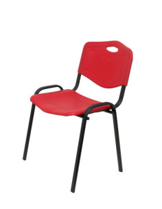 PACK 4 SILLAS CONFIDENTE MODELO ROBLEDO PLÁSTICO ROJO PIQUERAS Y CRESPO PACK426IRJ 2