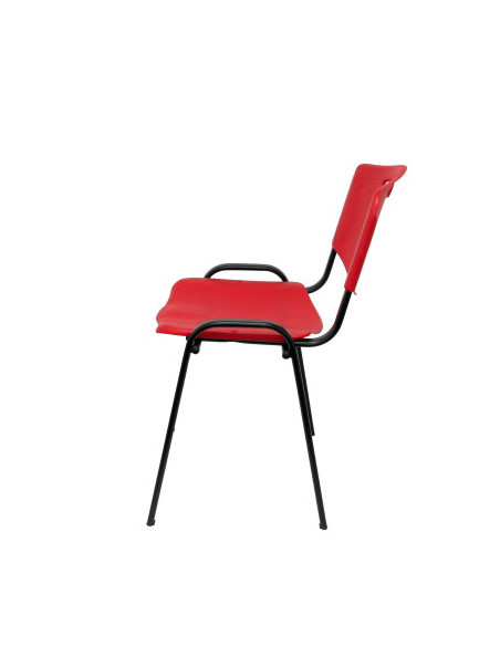 PACK 4 SILLAS CONFIDENTE MODELO ROBLEDO PLÁSTICO ROJO PIQUERAS Y CRESPO PACK426IRJ
