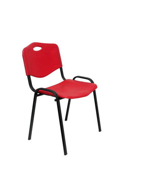 PACK 4 SILLAS CONFIDENTE MODELO ROBLEDO PLÁSTICO ROJO PIQUERAS Y CRESPO PACK426IRJ