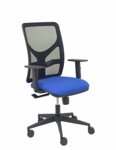 SILLA MODELO MOTILLA MALLA NEGRA BRAZO REGULABLE ASIENTO BALI AZUL PIQUERAS Y CRESPO 21SBALI229B10 2